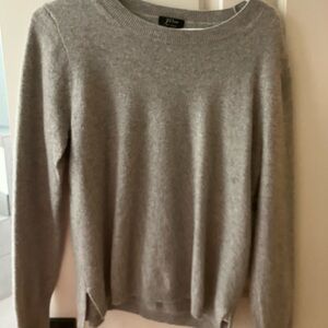 J.crew 100% cashmere gray sweater L
